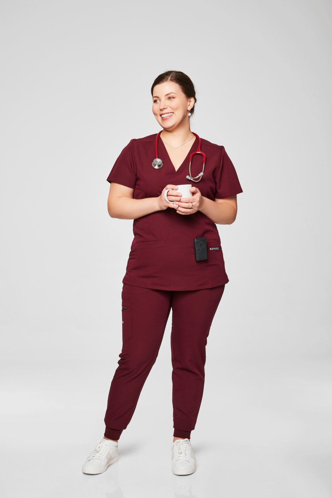 Rosewood burgundy scrubs set